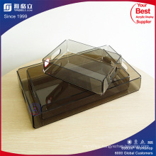 Coffee Color Square Acrylic Food Tray Wholesale